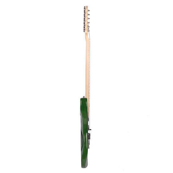 ST黑护板电吉他(绿色)+音响+包+背带+拨片+摇把+连接线+扳手工具-4