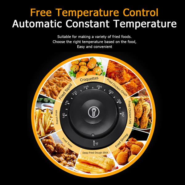 【美规】 EH81 110V 6.3QT/6L 不锈钢单缸电炸锅 2500W  MAX-38