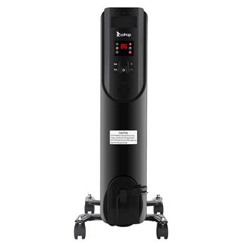 美规 SH-36-7 1500w 油汀加热器 带显示/带调温/带遥控/黑色