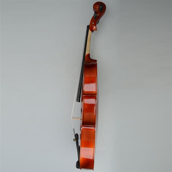 16英寸 自然色中提琴+盒+琴弓+松香-2