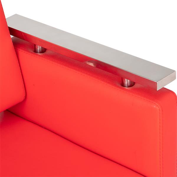【CS】方形底座精品发廊专用美发椅美容椅红色 HC197R-4