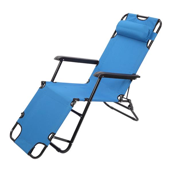 RHC-202便携式折叠两用加长版躺椅 蓝色-17