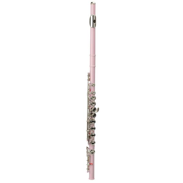 粉色16孔C调闭孔白铜长笛+通条棒+清洁布+润滑剂+螺丝刀-5