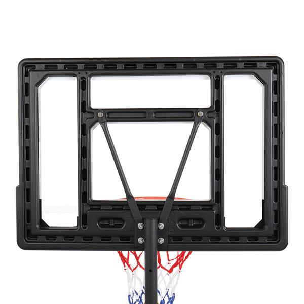【LX】LX-B03S 便携式可移动青少年PVC透明板 室内外篮球架（篮筐调节高度1.2m-2.1m） 最大适用7#球-16