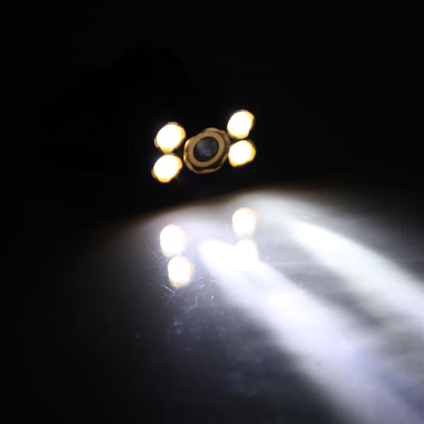 飞机头头灯5T6强光金色伸缩变焦新款户外照明头灯  灯头可90度调节照射方位 6000流明（实际流明2400） 2X18650可充电锂电池 IPX4防水等级 适用于露营,攀登.夜骑,探洞-11
