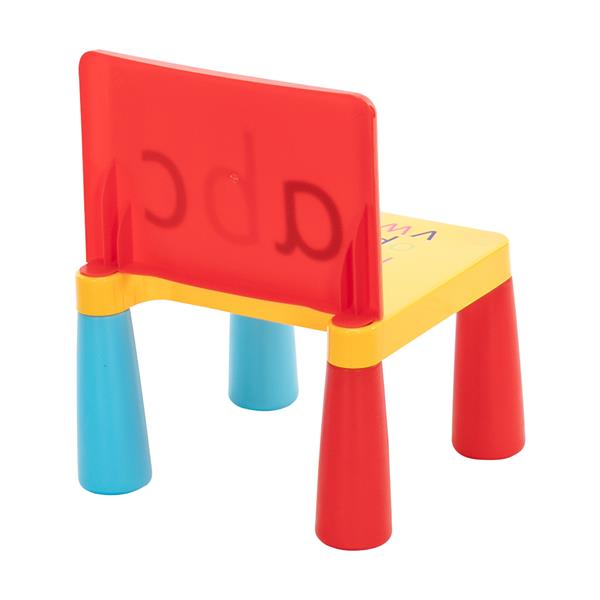 塑料儿童桌椅一桌一椅 缩小版 蘑菇腿【40x35x30】-7
