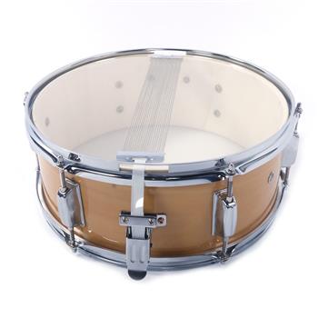 14x5.5寸原木色小军鼓+鼓棒+鼓钥匙+背带