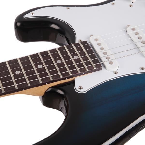 ST玫瑰木指板电吉他(化蓝色)+包+背带+拨片+摇把+连接线+扳手工具-15