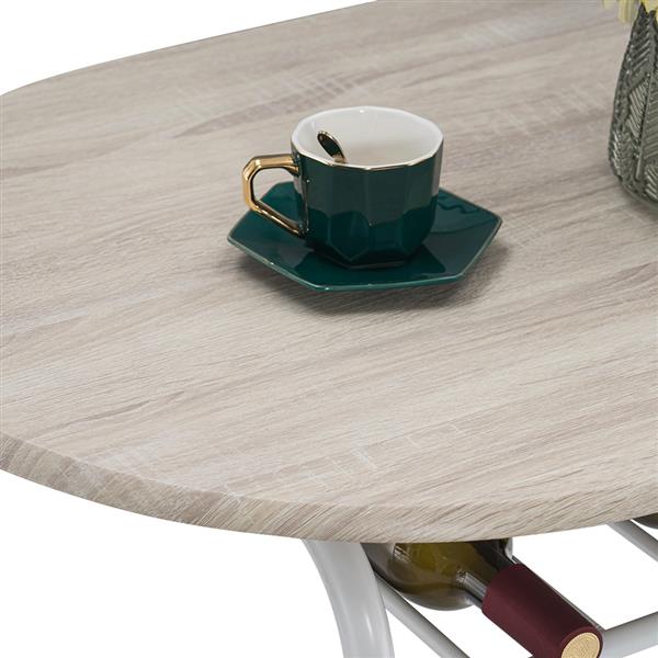 橡木PVC 白色烤漆  情侣弯背早餐桌 （一桌两椅）【80x53x76cm】-4