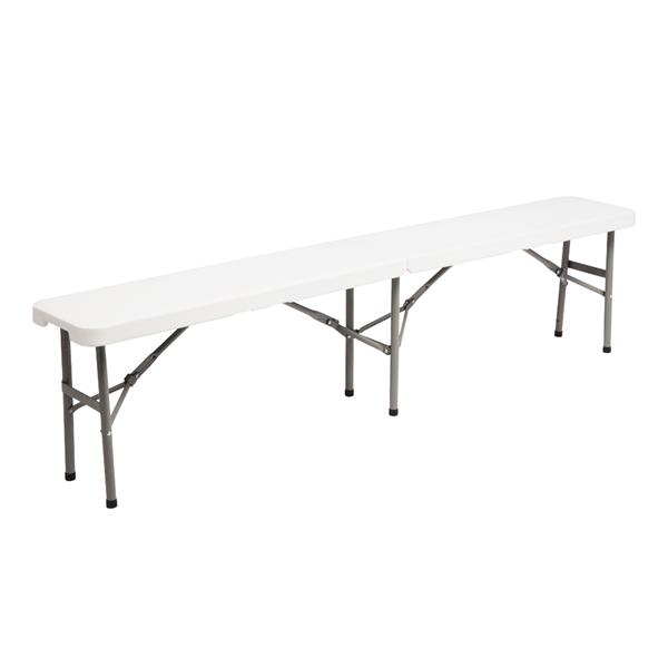 6ft 塑料 可折叠 长方形 桌椅套装（桌椅可单独售卖）-9
