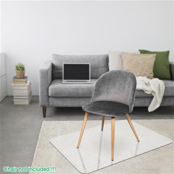 PVC透明地板保护垫椅子垫 带钉 矩形 【90x120x0.2cm】-22