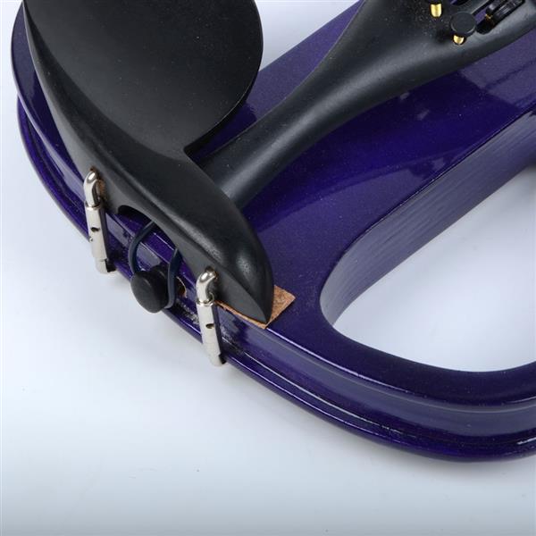 4/4 紫色钢琴烤漆电声小提琴+盒+琴弓+松香+耳机+连接线 V-004-17