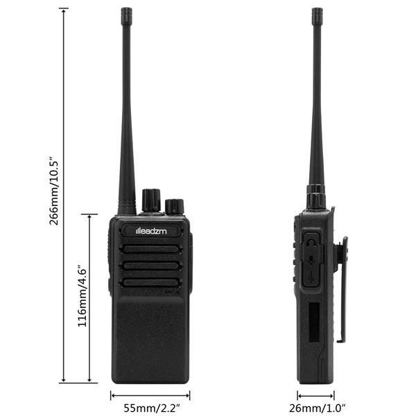 【美规】单个装 LE-C2 可USB充电手持对讲机2800mAh电池+座充+耳机-21
