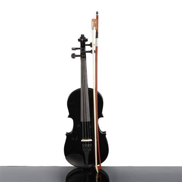 1/2 黑色小提琴+盒+弓子+松香-3
