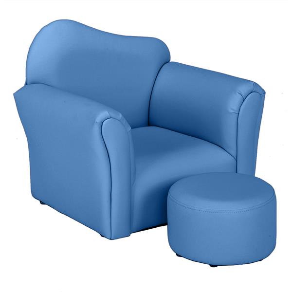 【BC】儿童单人沙发弯背款 蓝色-8