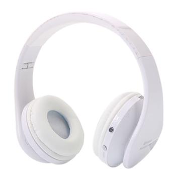 NX-8252热销折叠头戴立体声蓝牙耳机 运动蓝牙耳机  白色