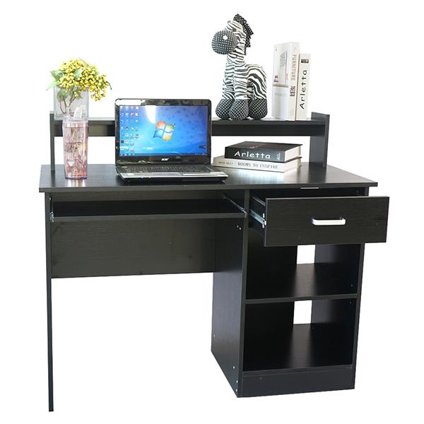 常规款办公室电脑桌-黑色-4
