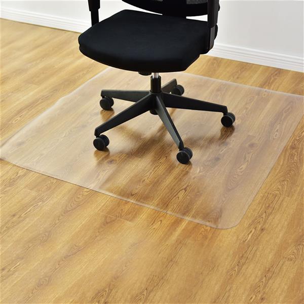 PVC磨砂地板保护垫椅子垫 不带钉 矩形 【120x120x0.15cm】-7