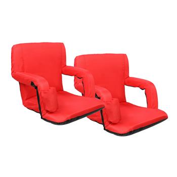 【QX】21”体育场馆坐垫看台椅 红色 简易款 2只装