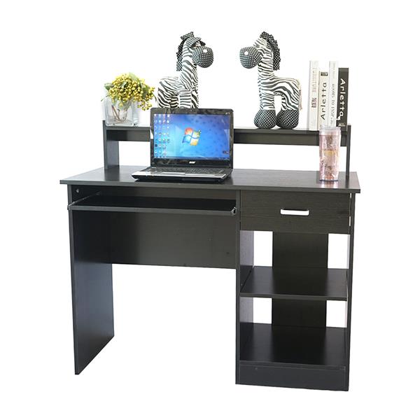 常规款办公室电脑桌-黑色-3