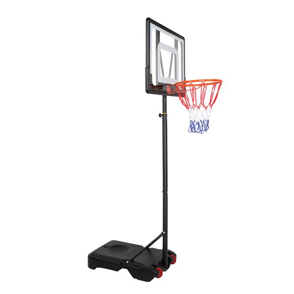 【LX】LX-B03S 便携式可移动青少年PVC透明板 室内外篮球架（篮筐调节高度1.2m-2.1m） 最大适用7#球-11