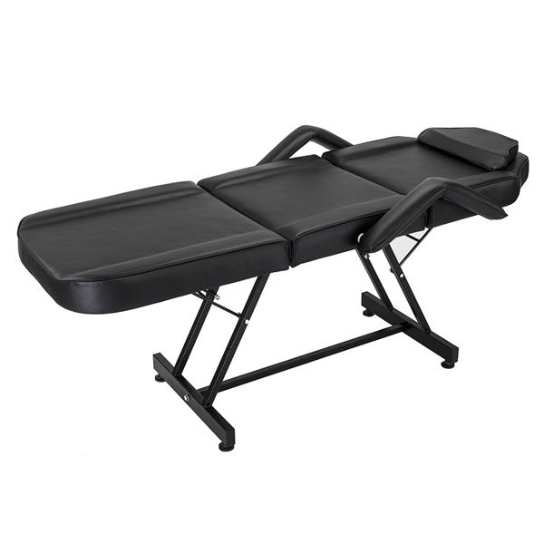 【CS】72英寸 可调节美容按摩床椅美容设备床椅纹身理疗床椅 黑色-2