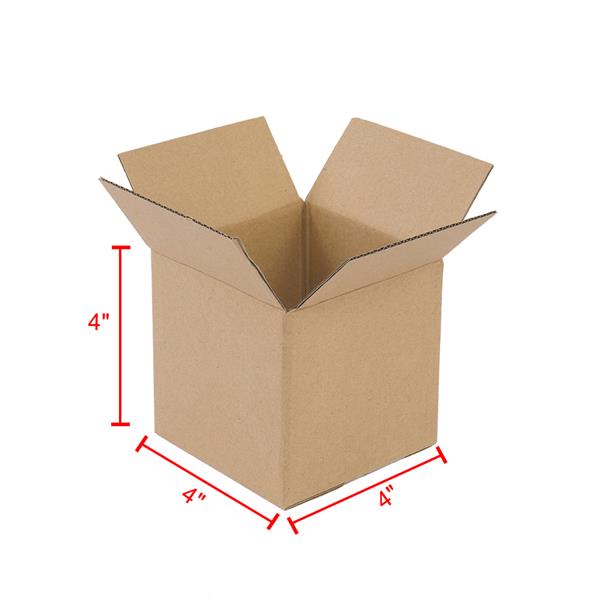 【物料】100个瓦楞纸包装盒4x4x4"（10*10*10cm）黄色-12