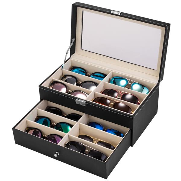 12副PU眼镜盒-DY0095-6