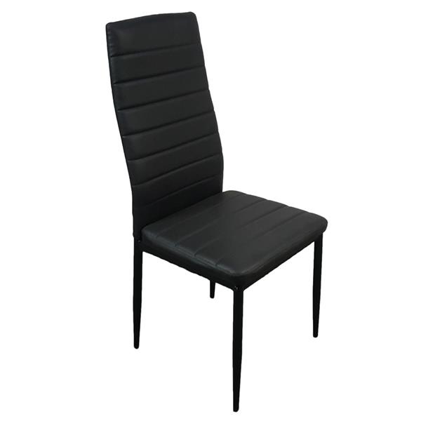 4pcs 高靠背横线餐椅 黑色（可与55761004捆绑售卖，也可单独售卖）-5