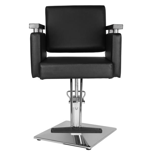 PVC皮革 木制扶手 镀铬钢底座 方形底座 150kg 黑色 HZ8803 理发椅-36