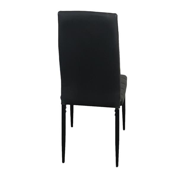 4pcs 高靠背横线餐椅 黑色（可与55761004捆绑售卖，也可单独售卖）-2
