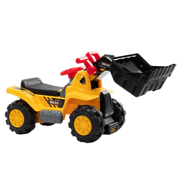 儿童推土机   玩具车 不带动力 + 两粒塑胶仿真石头、一顶帽子-9