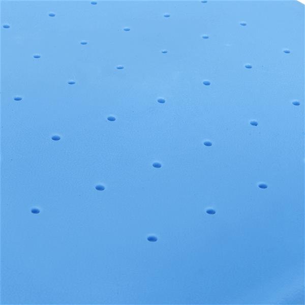 学生桌椅套装B款 白烤漆 木纹面 蓝色塑料【60x40x(63-75)cm】-17