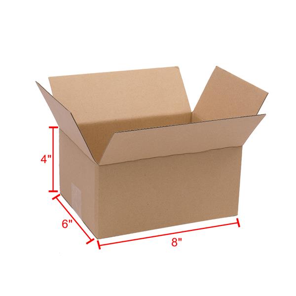 【物料】100个瓦楞纸包装盒8x6x4"（20.3*15.2*10cm）黄色-9