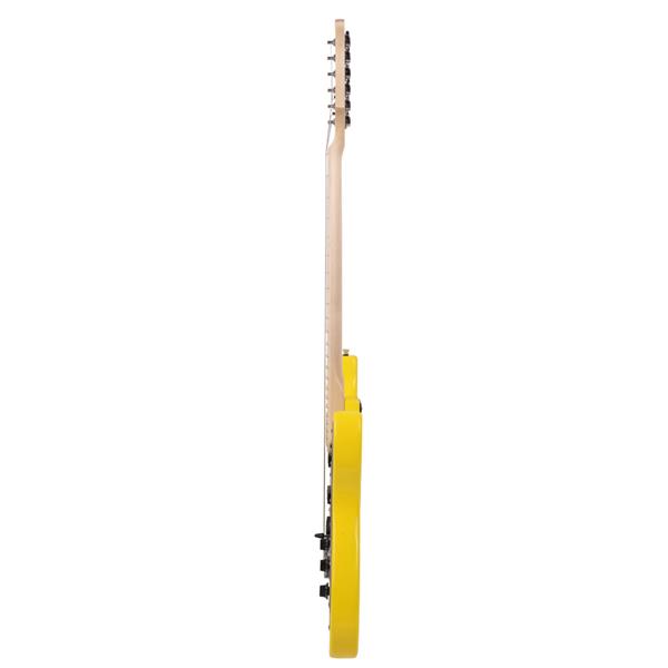 ST黑护板电吉他(黄色)+音响+包+背带+拨片+摇把+连接线+扳手工具-4
