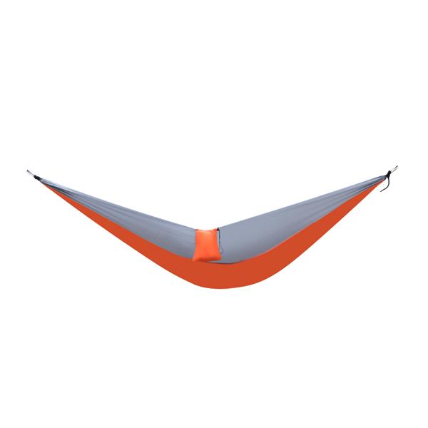 橙色+灰色款-260*140cm 拼色降落伞布吊床-17