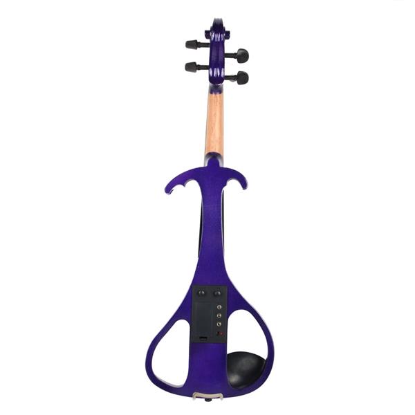 4/4 紫色钢琴烤漆电声小提琴+盒+琴弓+松香+耳机+连接线 V-004-7