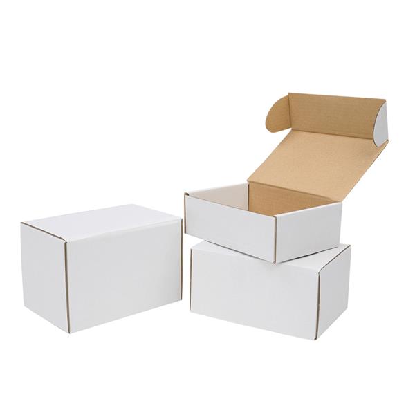 【物料】50个瓦楞纸包装盒6x4x3"（15.2*10*7.6cm）外白内黄-16