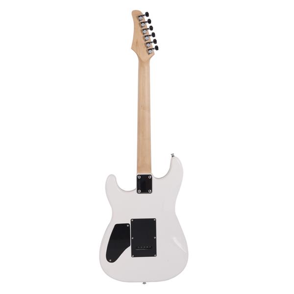 电吉他ST-E(白色)双双拾音器+包+背带+拨片+摇把+连接线+扳手工具-4