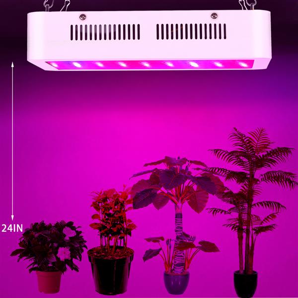 60*10W 600W双芯片 LED植物生长灯 全光谱植物补光灯380-730NM-12