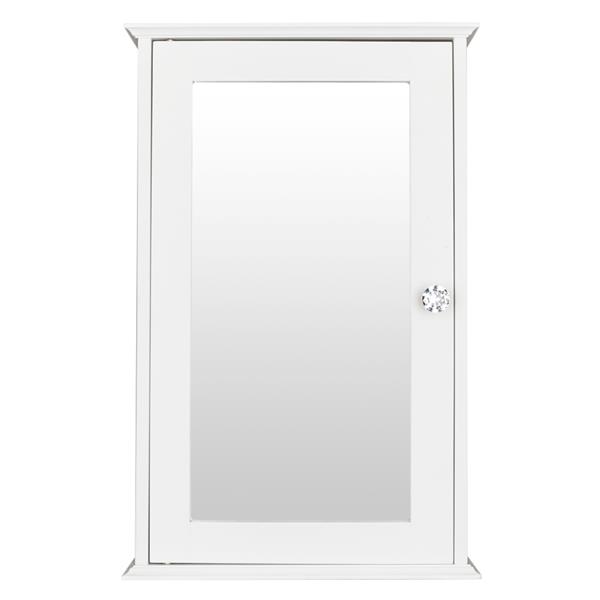 单门浴室镜柜-白色-1