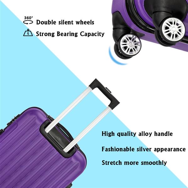 行李箱三合一 紫色-2