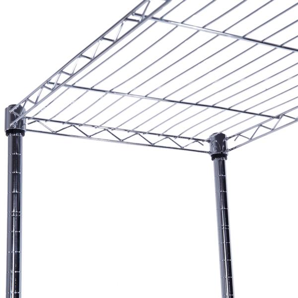 五层金属家用层架 165*90*35 银色-8