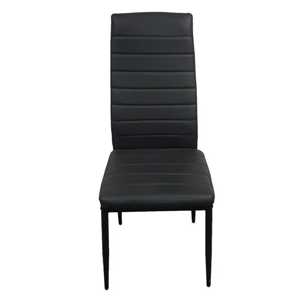 4pcs 高靠背横线餐椅 黑色（可与55761004捆绑售卖，也可单独售卖）-6