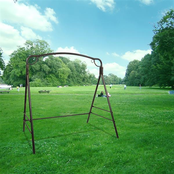 Title 12, Outdoor Garden Iron Swing Frame Bronze for Gard...