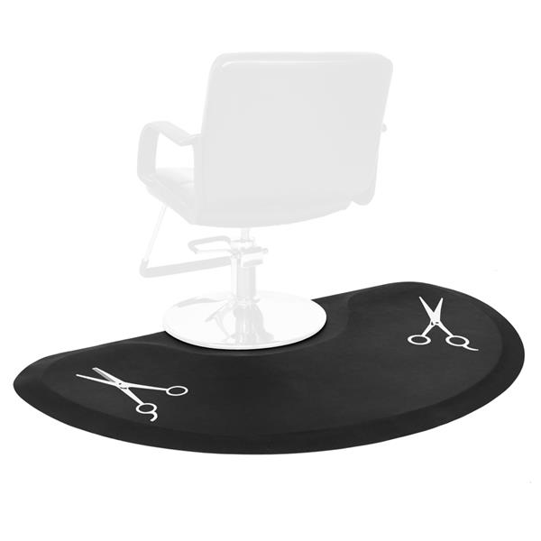 【MYD】发廊理发铺椅美发沙龙抗疲劳地板垫（剪刀图案款） 3′x5′x1/2"半圆形-7