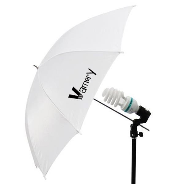 [英规]Vamery 220V 45W 白伞+黑银伞+柔光箱+背景布支架4灯套装-10
