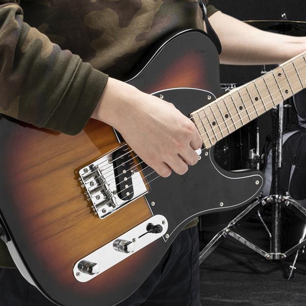 GTL枫木指板电吉他(日落色)+包+背带+拨片+连接线+扳手工具-23