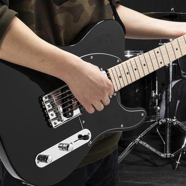 GTL枫木指板电吉他(黑色)+包+背带+拨片+连接线+扳手工具-24