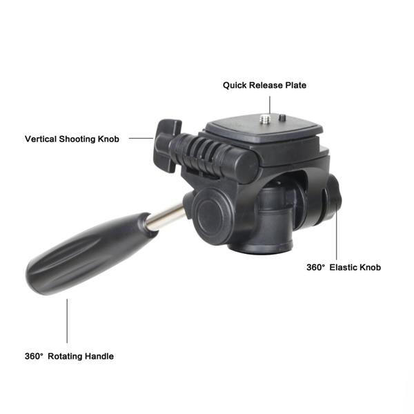ZOMEI Q111 55寸专业铝合金相机三脚架摄像机支架用于数码单反相机佳能尼康Sony  蓝色-3